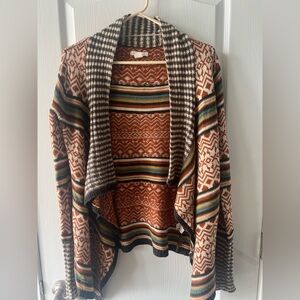 Belle Du Jour Striped and Geometric Cardigan